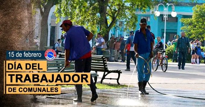 Felicitamos a los trabajadores de los servicios comunales en su Día, conscientes de cuánto falta por hacer para asegurar la limpieza de nuestras ciudades a pesar de las complejidades económicas incrementadas. #DePieYCombatiendo