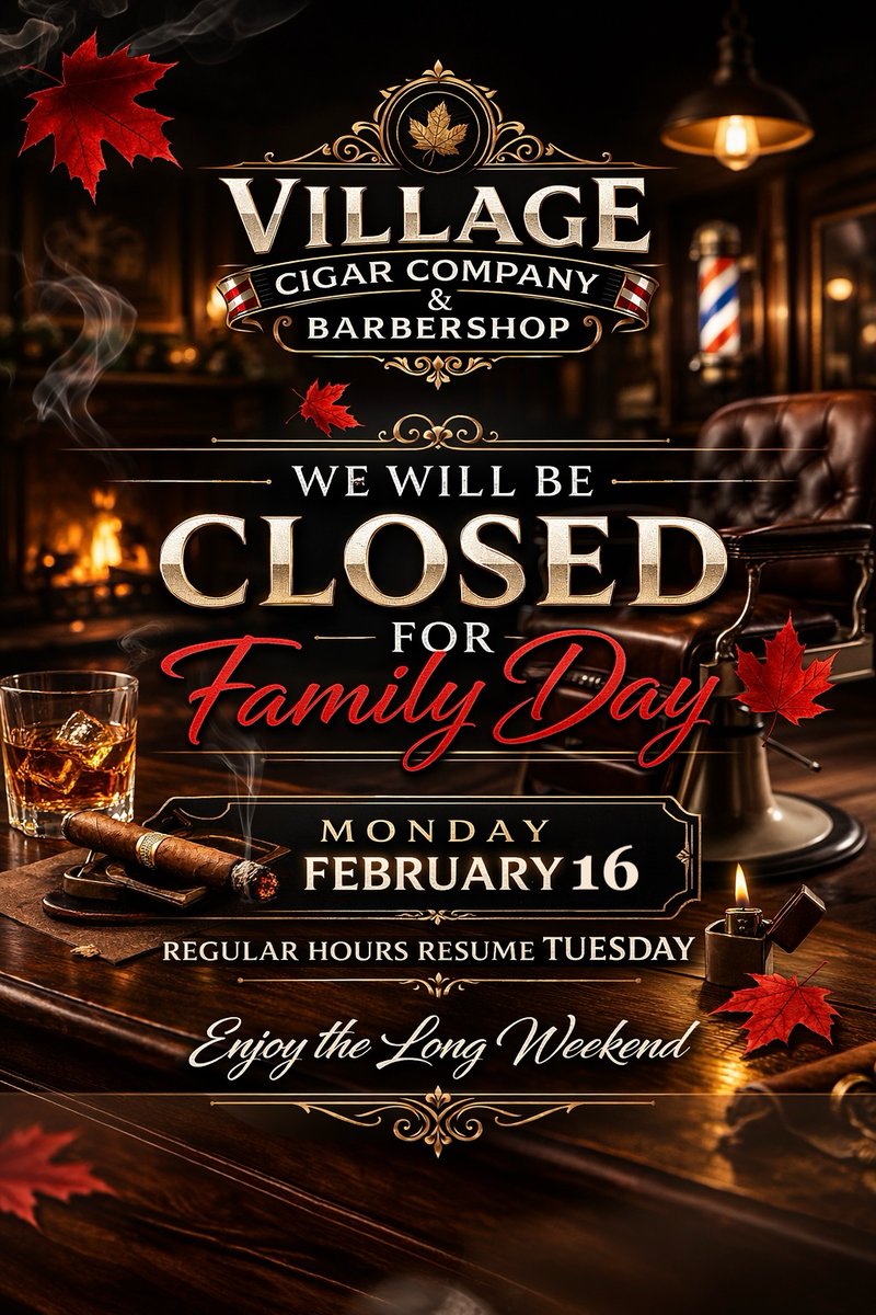 We’ll Be CLOSED On Family Day Monday! - mailchi.mp/villagecigarco…