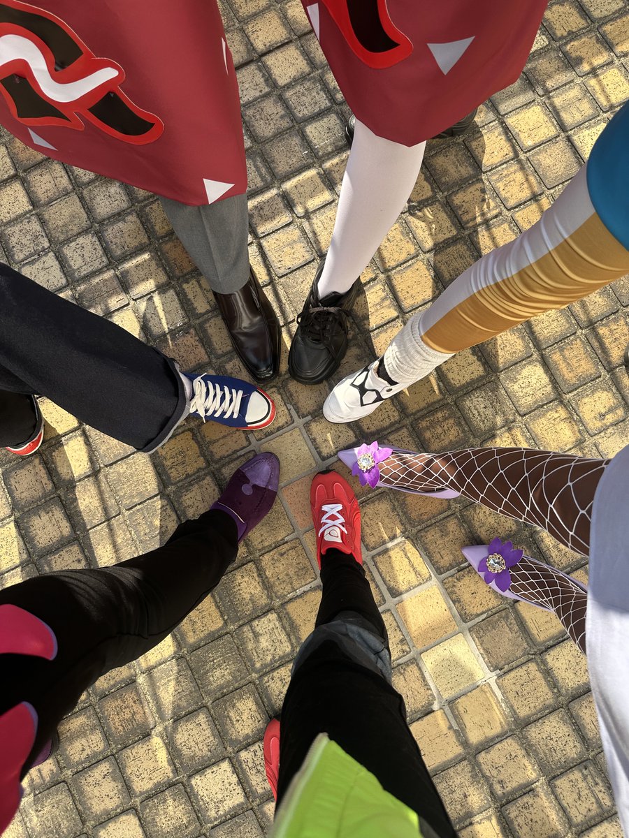 ほぼ初めましての方ばかりだったのに皆さん足元までこだわりぬいていて🥹💗
 #アコスタ池袋