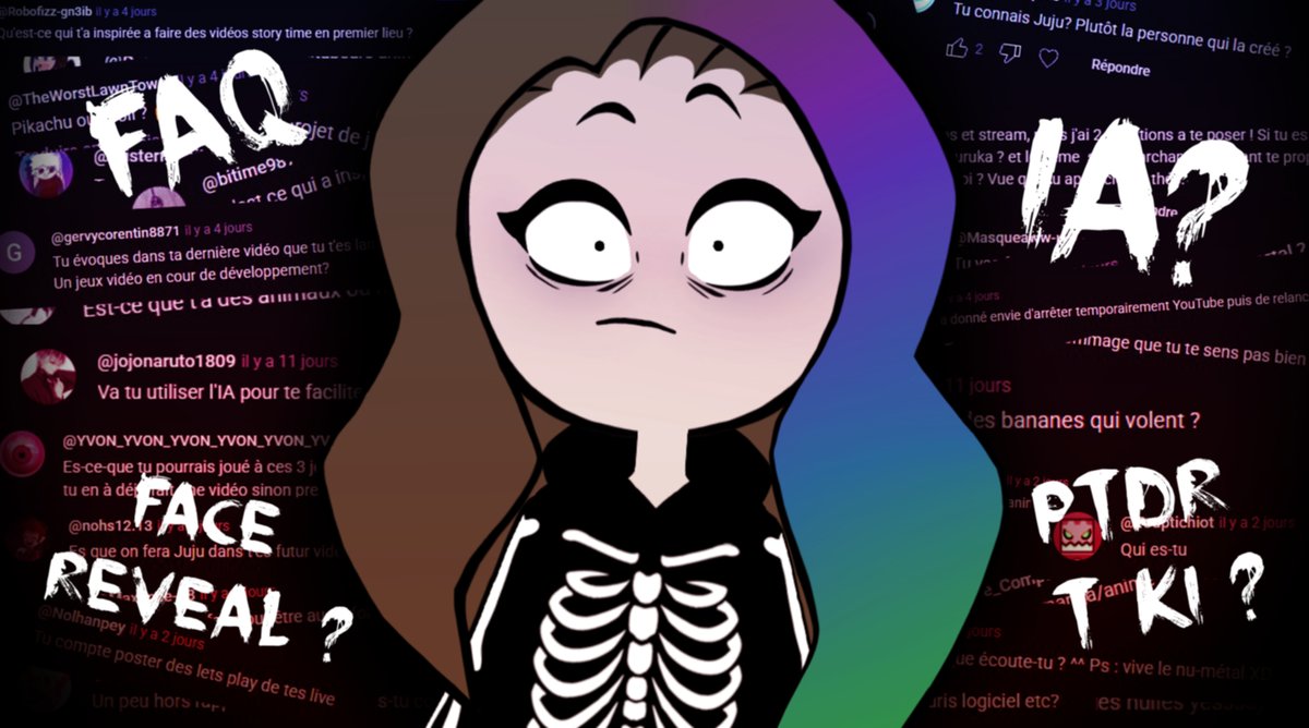 NOUVELLE VIDEOYOUTUBE DEMAIN à 16h !!!
(foire aux questions et officiellement video la plus longue de ma chaine)