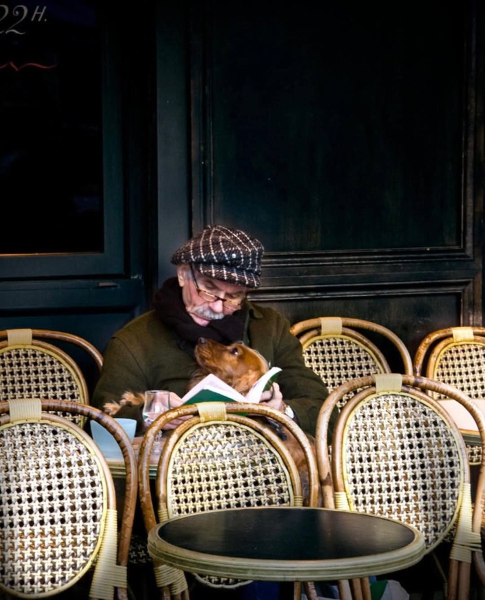 La tendresse tient sur une table de café 🐾📚 

Credit: Giuseppe Stella