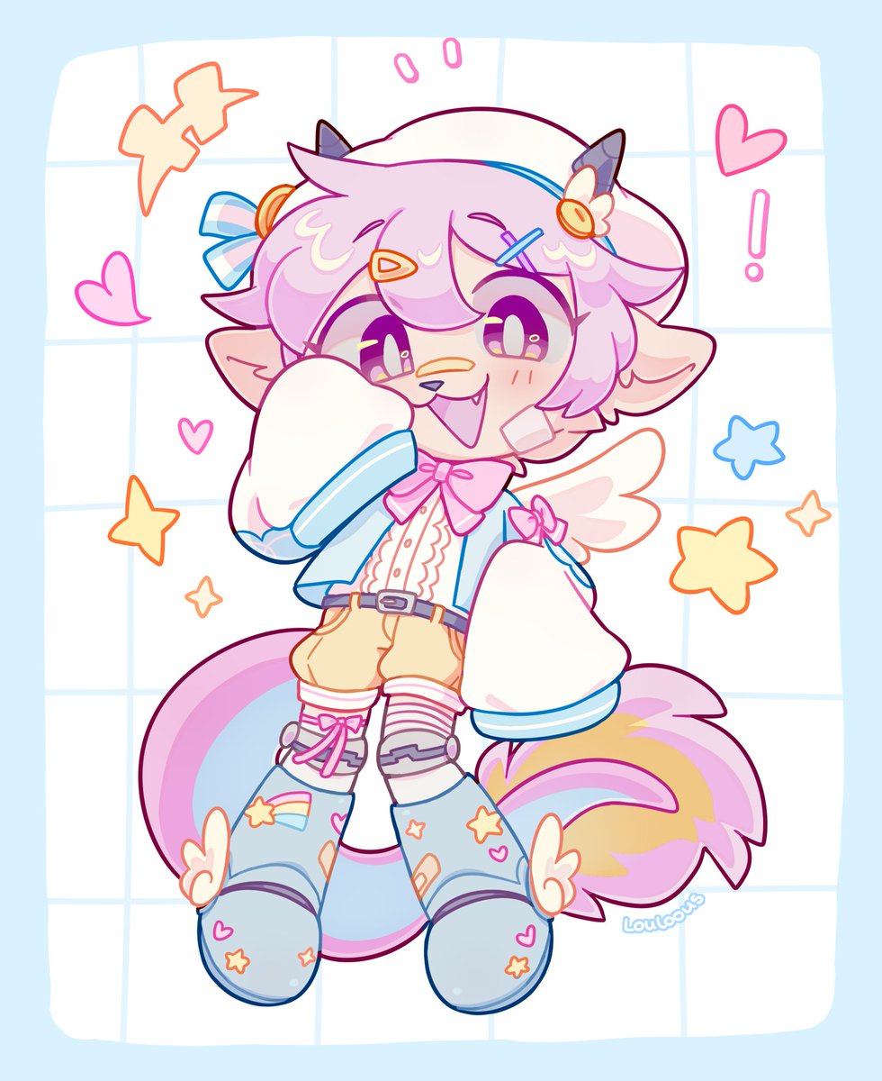 fullbody comm for <a href="/13Melodies/">☆byn</a> !! :3 💖💫

pastel colors + cute oc ???? I'm in heaven 😇