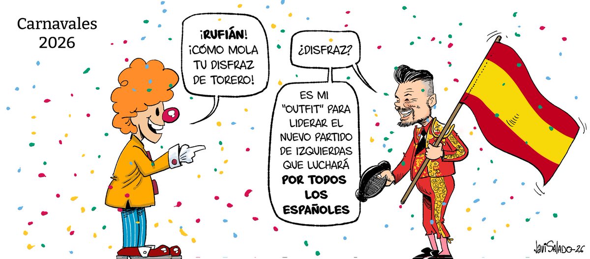 Carnaval 2026. #rufian <a href="/gabrielrufian/">Gabriel Rufián</a>