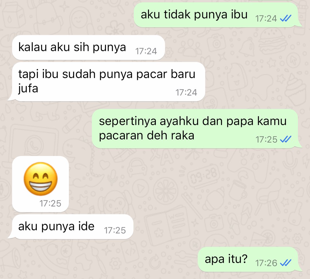 dilatasimimpi's tweet photo. 20. kamu juga sama kalael, kalau chat sama ayah suka typo https://t.co/E2VAguljyK