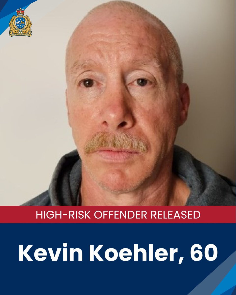LarryBrockMP's tweet image. In October, Koehler, a high-risk violent offender was released and re-arrested within 24 hours for breaching his supervision order. 

Now, he’s been released AGAIN. And once again police are warning that he poses a significant risk to public safety.

Canadians are sick and tired…