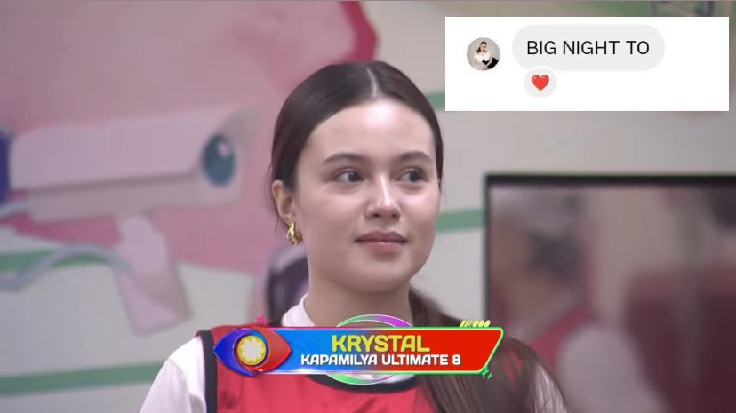 krystal just secured her spot in pbb’s ultimate 8! i couldn’t be more prouder😭🩷 

tala herself manifested this. we manifested this AND SHE MADE THAT HAPPEN!! 

TALIANS WILL SEE YOU ON THE BIG NIGHT, KRYSTAL!  

IN KRYSTAL WE TRUST
 #PBBCollab20Ultim8Nomi