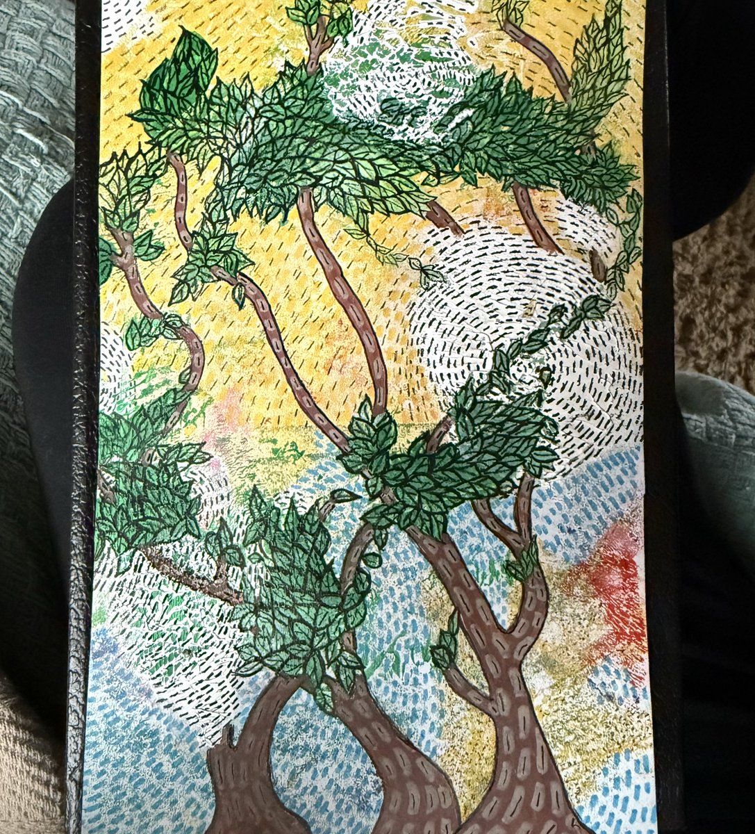 BarbraArtistPad's tweet image. Day 13 complete after adding more 20 minute sessions.
I let the markers lead and stopped overthinking.

I love intuitive explorations. You never know what will emerge when you trust the process. 🎨

 #IntuitiveArt #CreativePractice #gelliprinting #acrylicmarkers