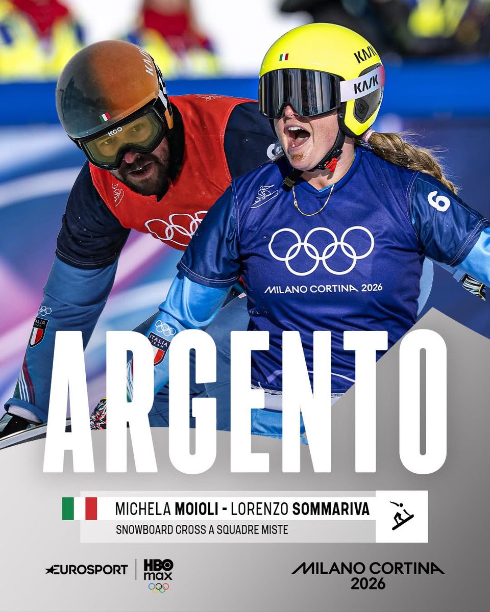 MassimoSertori_'s tweet photo. 🏂🥈A Livigno, nello #snowboard cross a squadre miste, è arrivato uno splendido ARGENTO firmato Michela #Moioli e Lorenzo #Sommariva.
Questa coppia pazzesca conquista una medaglia che vale tantissimo. Complimenti ragazzi per il talento e la determinazione!
#olimpiadi #valtellina https://t.co/xG6gmku72N
