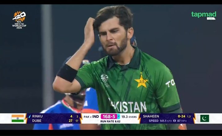 Shaheen Shah Afridi should be dropped from remaining all matches of #T20WorldCup2026 

#PakvInd #tapmad