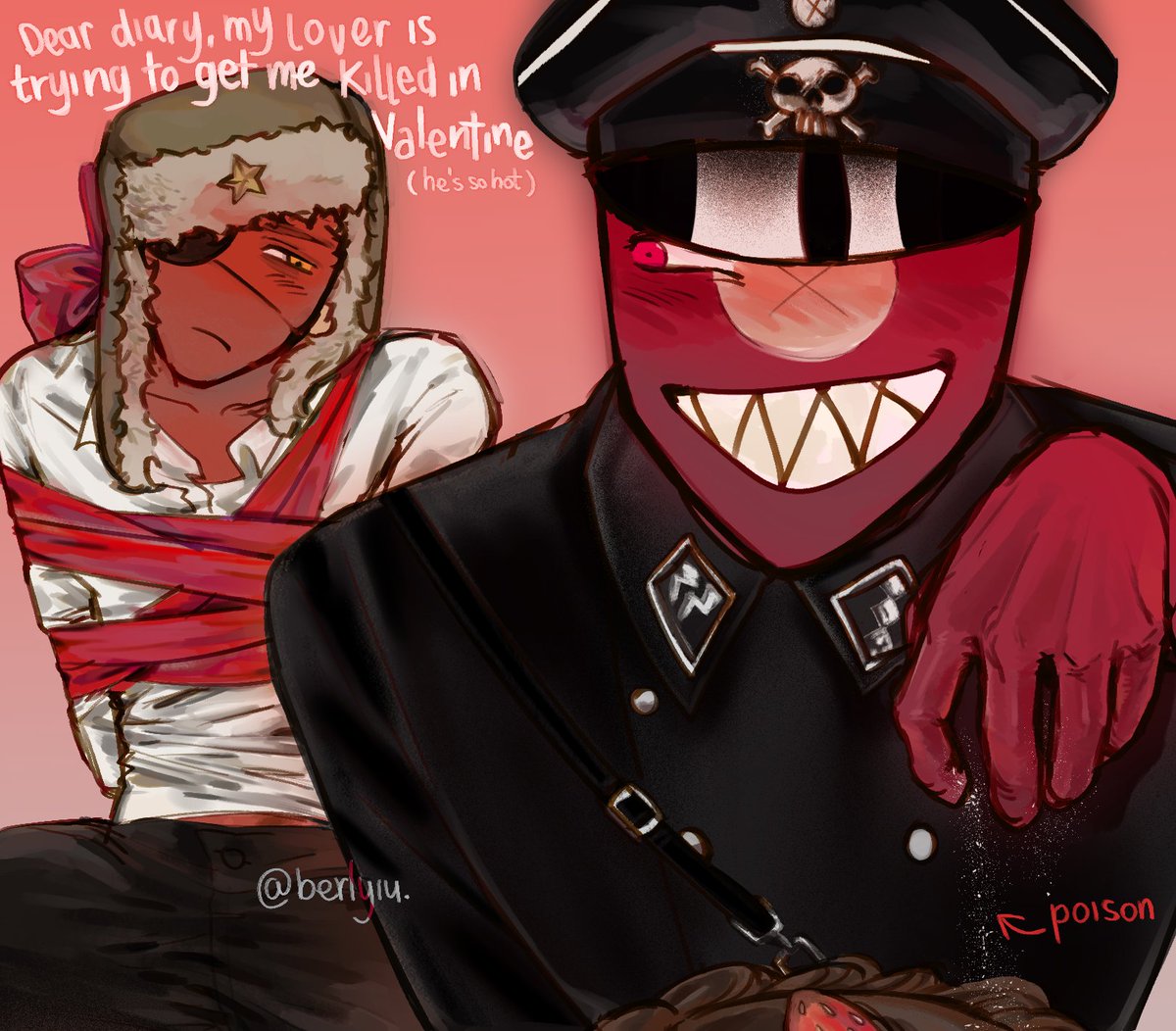 #Sovreich #ussrnazi #countryhumans Eat, my children, eat on valentine's day...