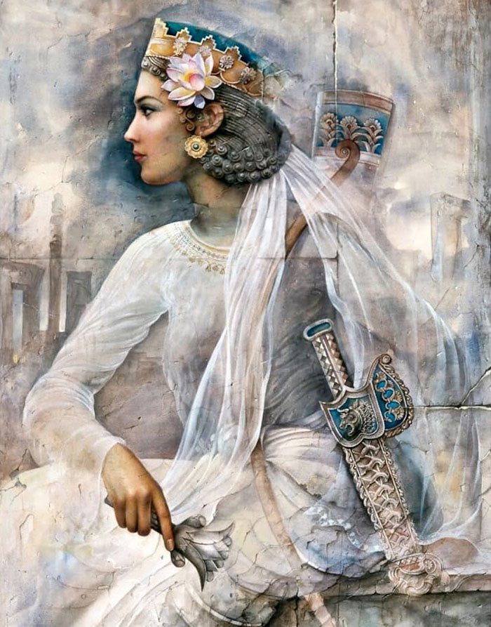 little less known fact:
iranian women have always fought alongside our male compatriots, our women were trained in archery and horseback riding just as our men were, our women defended fortresses during sieges, commanded ships and elite troops such as the immortal guards.