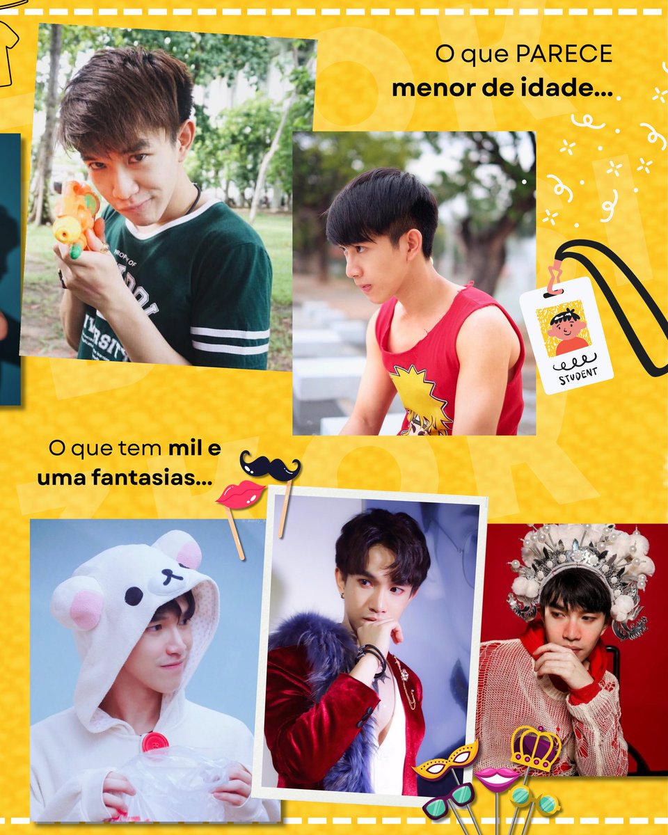 Ou ainda... Você é o que parece menor de idade ou o que tem mil e uma fantasias?