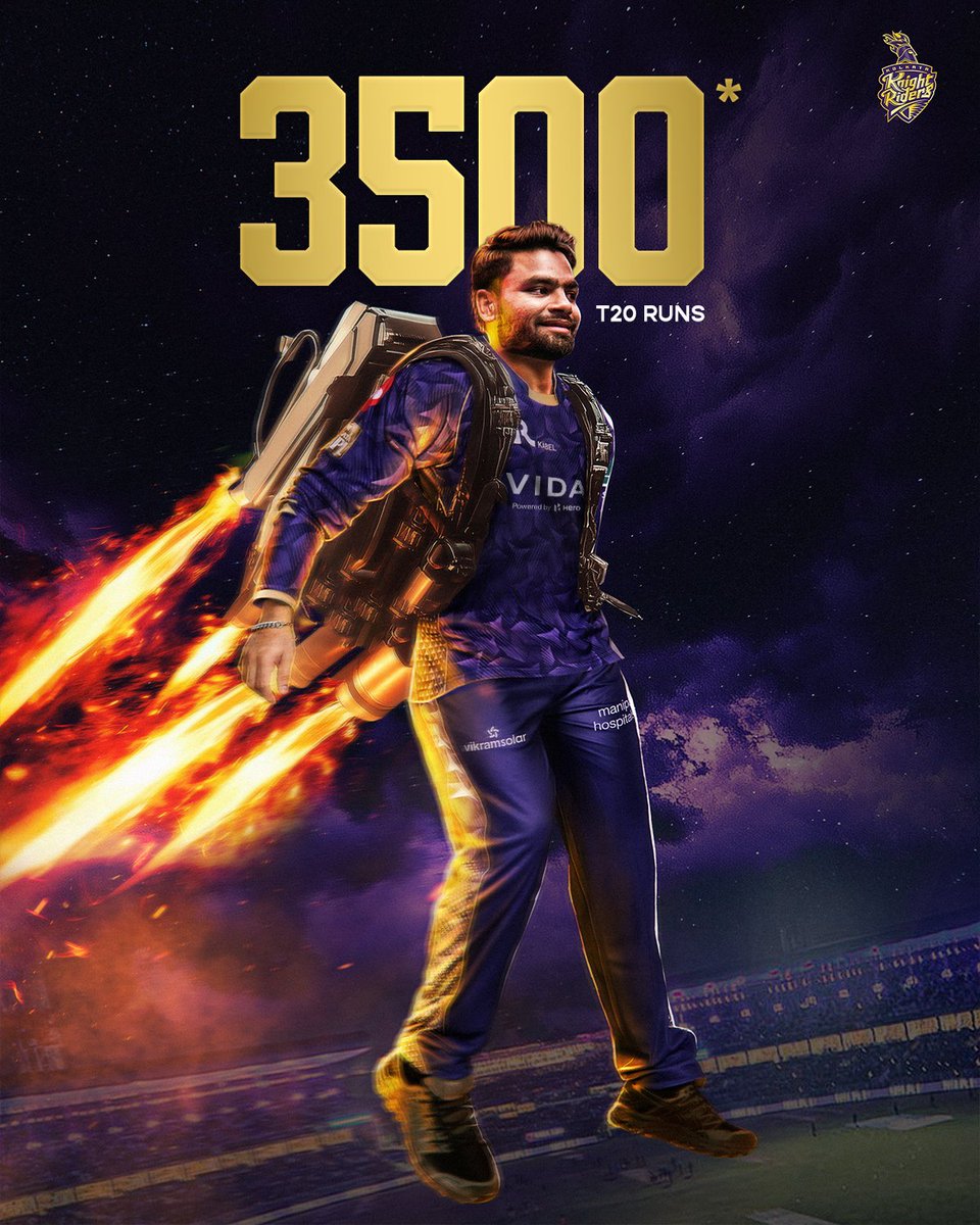 RINKU SINGH now 3500 runs higherrr! 🚀
