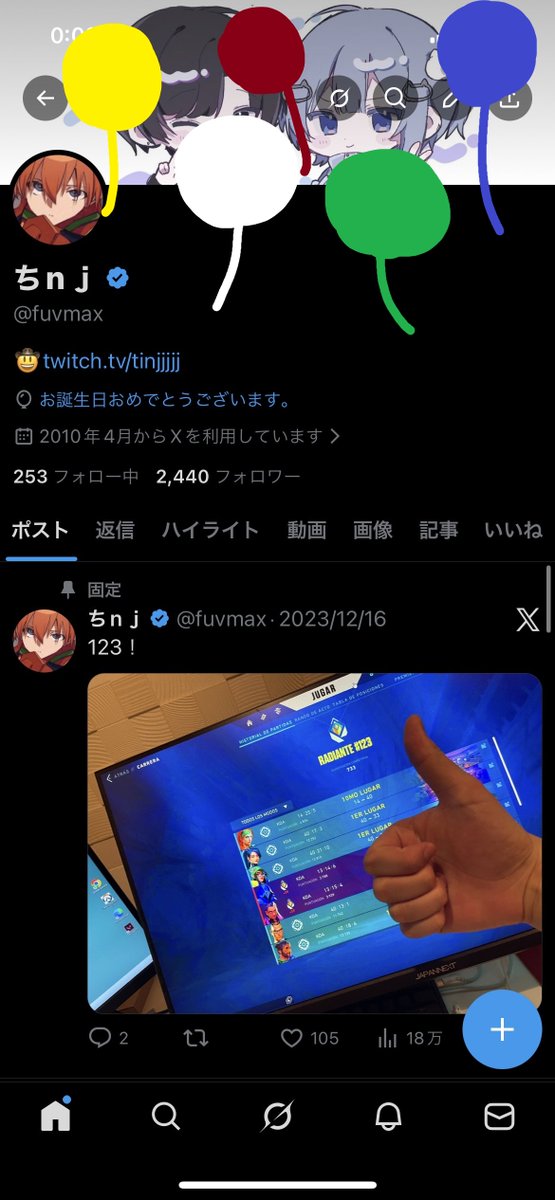 ちnｊ tweet media
