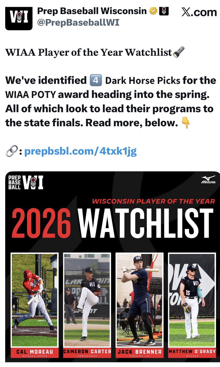 "Forgot About Dre" won a Grammy for Best Rap Performance by a Duo or Group in 2001

I was kinda wondering the same if they forgot about <a href="/Matthew_OG14/">Matthew O’Grady Jr</a>

We love us some <a href="/ChanceRuby1/">Chance Ruby</a> but another big cat roams the <a href="/SLC_Wi/">Southern Lakes Conference</a> 

Game recognizes game <a href="/PrepBaseballWI/">Prep Baseball Wisconsin</a>