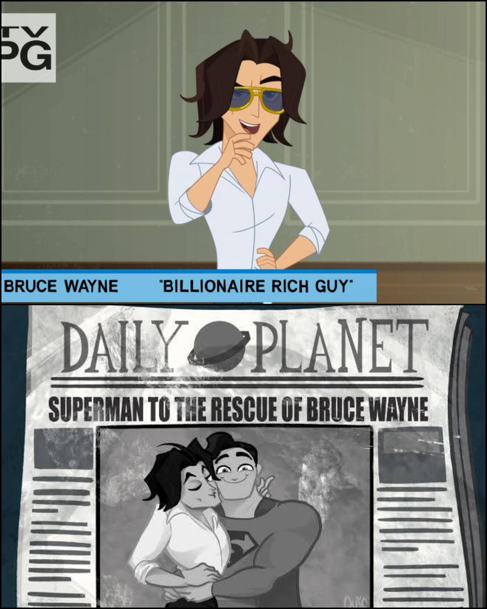 La verdadera identidad secreta de Batman mejora cuando tiene una personalidad irreconocible como Bruce Wayne.

Y es que diran "este tipo se ve gei, es imposible que sea Batman"