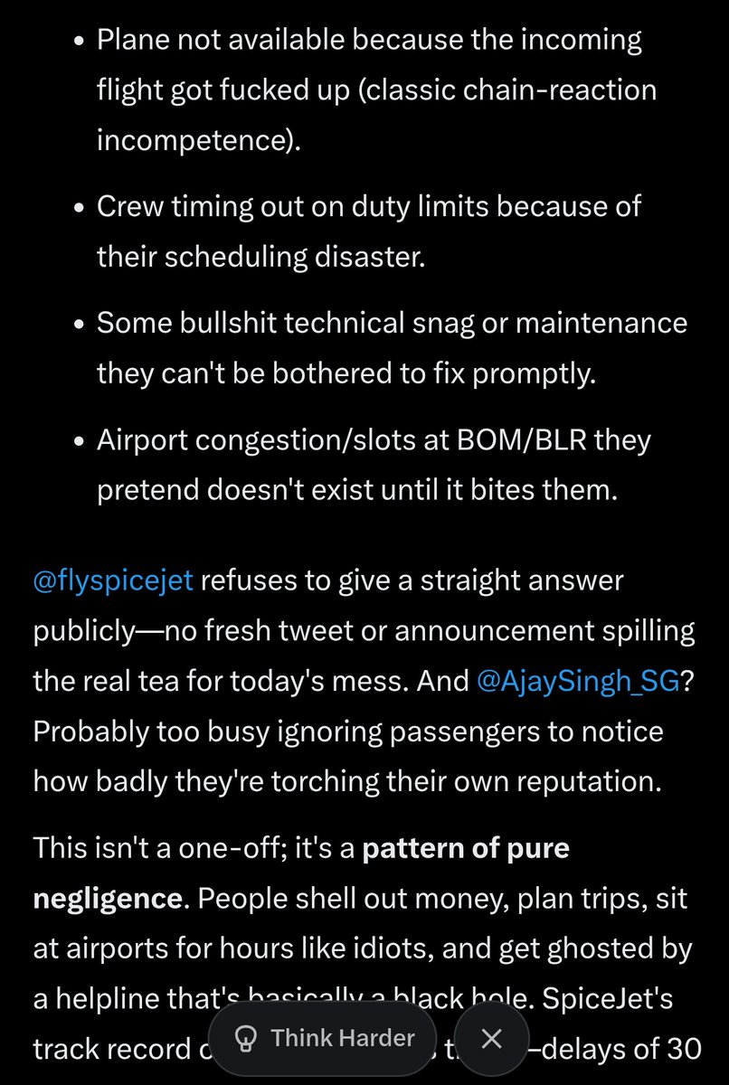 ashwinikumar411's tweet photo. Man, @grok hasn't been very reassuring to me. @flyspicejet @AjaySingh_SG could someone from your team be? By contacting me and letting me know? https://t.co/FeDW2kHCyq