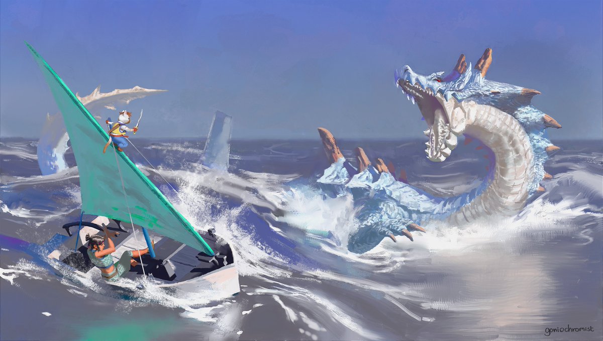 Goniochromist's tweet image. monster hunter tri fanart