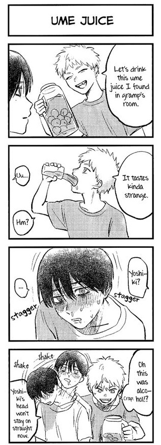 Ume juice aka Yoshiki is drunk
#hikayoshi