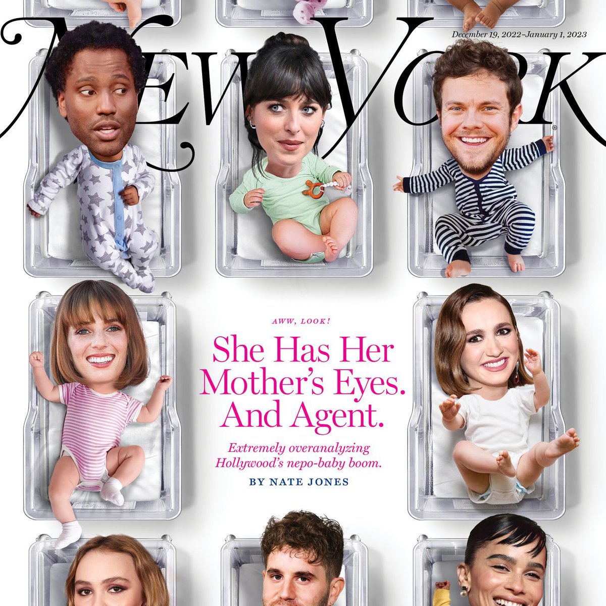 onceintwenty's tweet photo. @Jamesy_IA_K @Greeenplants @oilersdayone Yes it was. The infamous nepo baby New York Magazine cover is from December 2022. https://t.co/7UKF3FOqAO