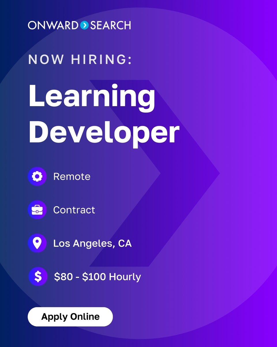 Never sacrifice fulfillment for employment. Explore hot jobs like these and join our exclusive network of top talent.

jobs.onwardsearch.com/?utm_source=tw…