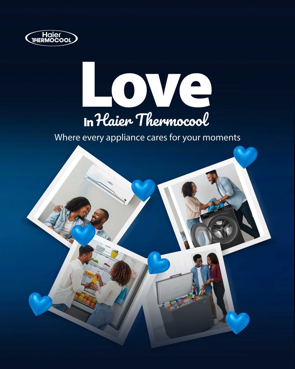Love is not just for one day. It is in every moment we share. With Haier Thermocool, the little things that make life easier become ways to show care every day.
From keeping your home cool, your clothes fresh, and your food perfectly chilled, love truly is in the Haier.
Visit any