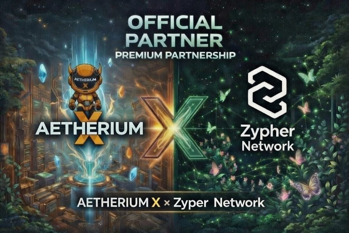 AetheriumX 🤝 <a href="/Zypher_Network/">Zypher Network ($POP)💥</a>
We are officially entering a Partnership to shape the future of AI + Web3!
Zypher Network delivers the unbreakable trust layer for the AI agent economy.
Together, we're building a secure, verifiable, and massively rewarding ecosystem where AI agents