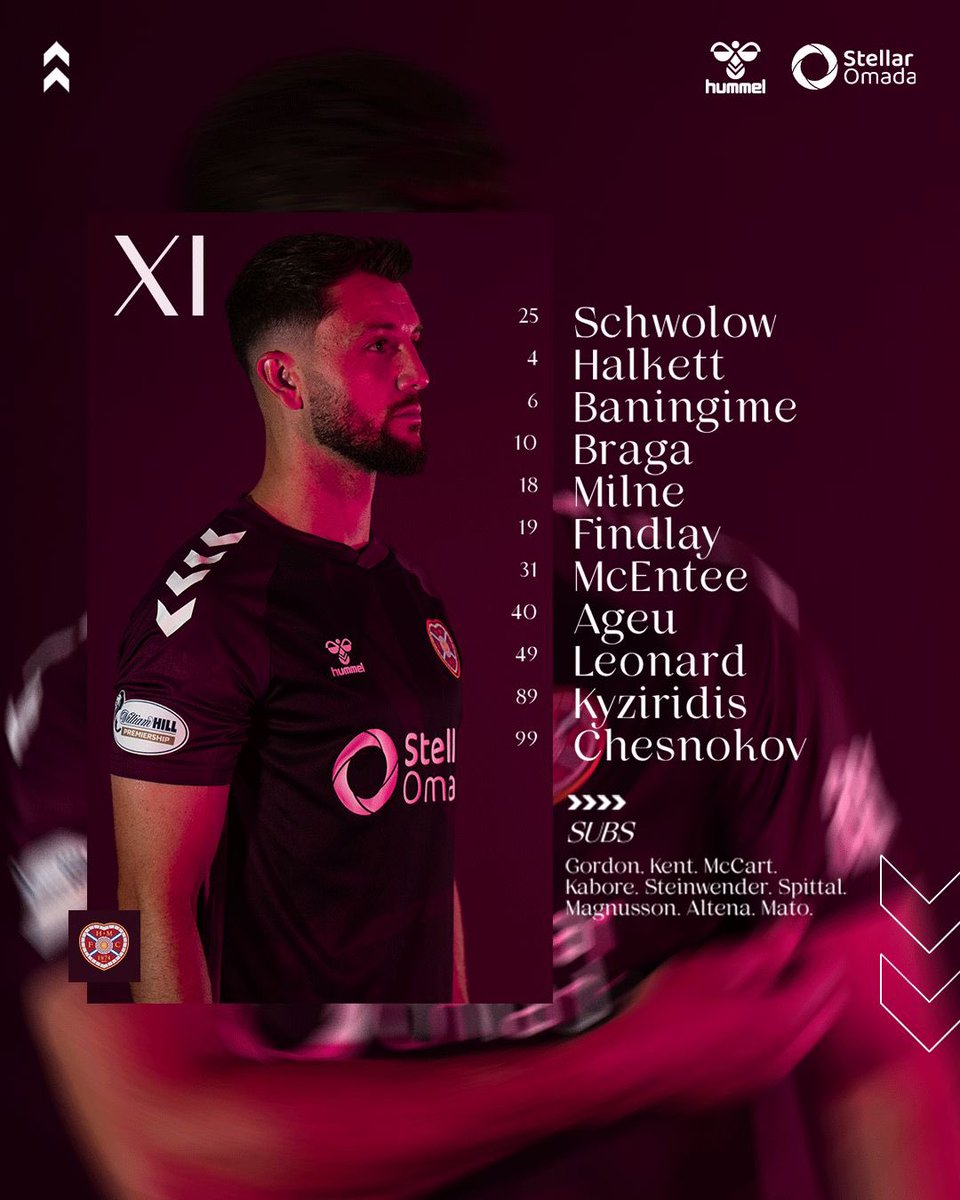 📋 TEAM NEWS 

Today’s XI to take on Rangers at Ibrox 🇱🇻