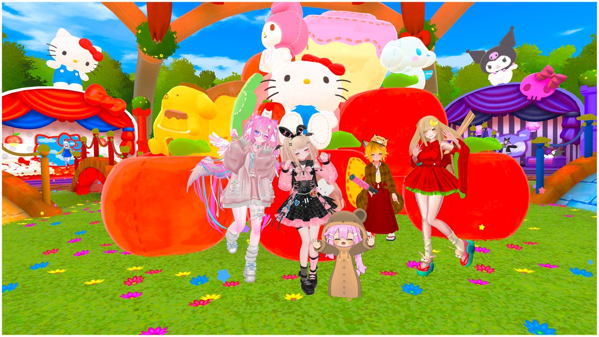 ケセドさんフレンズとサンリオ巡りしてきた！
両手武器で戦うワールドクリエイターッ！

ありがとうございました！ #サンリオVfes #VRCHAT