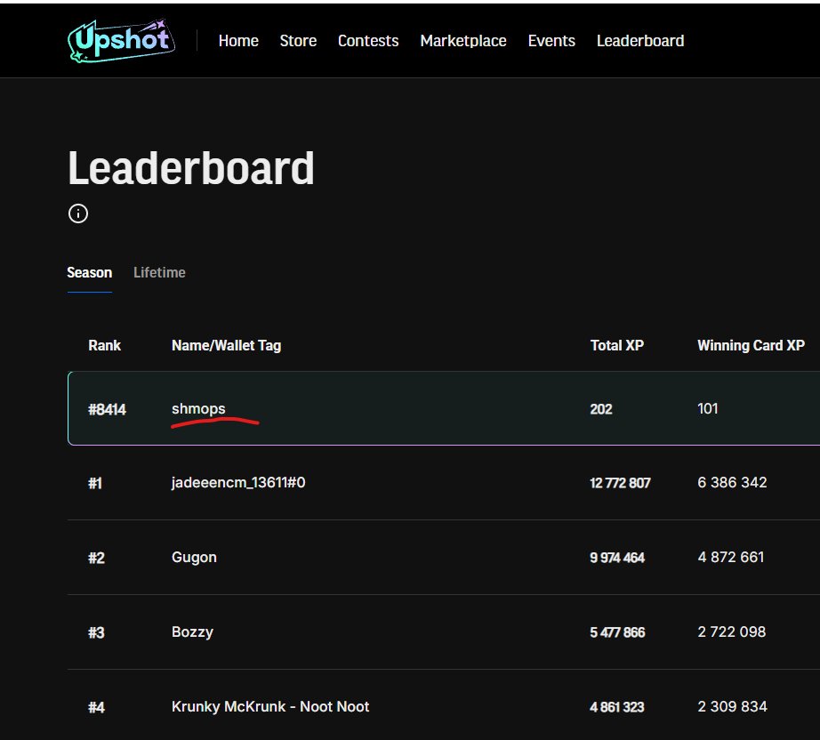 shmopaka's tweet image. Yay! I finally made it onto the leaderboard @upshot_cards 
My first prediction came true.
The Base: Around the World card pack is still available, but supplies are running low.
If you need an invite, write in the comments.
NFA/DYOR
