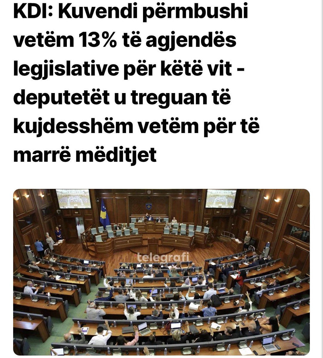 Ne Kuvendin e 🇽🇰 jane  ~100 deputet qe kane qef me punu, kisha propozu qe secilit deputet ti alokohet buxhet per 1–2 keshilltar me ju ndihmu ne: - analiza
- ligje - hulumtim dhe komunikim profesional.

🇽🇰 ka nevoje deputete me efikas dhe me te fuqishem profesionalisht.