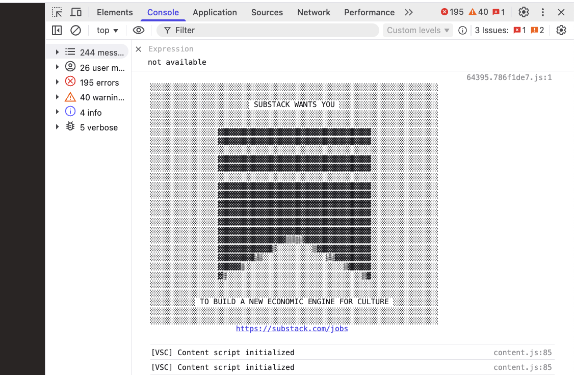 wormcoffee's tweet photo. you can make job postings inside browser webtools

hello @Substack's hiring strategy https://t.co/ErPoyDJJfs