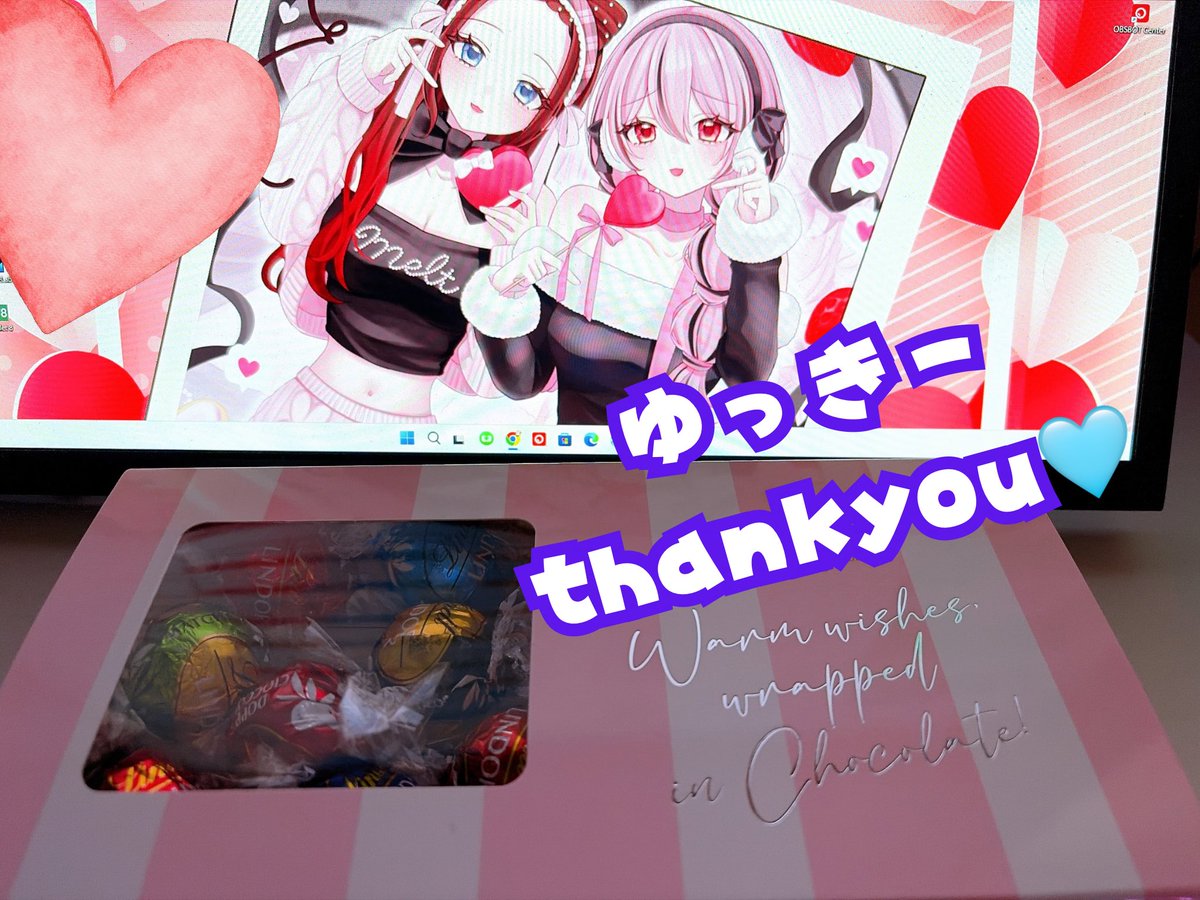 ゆっきー@Uki_PiYo00 からValentineに🩵 だーーーーいすきなリンツの