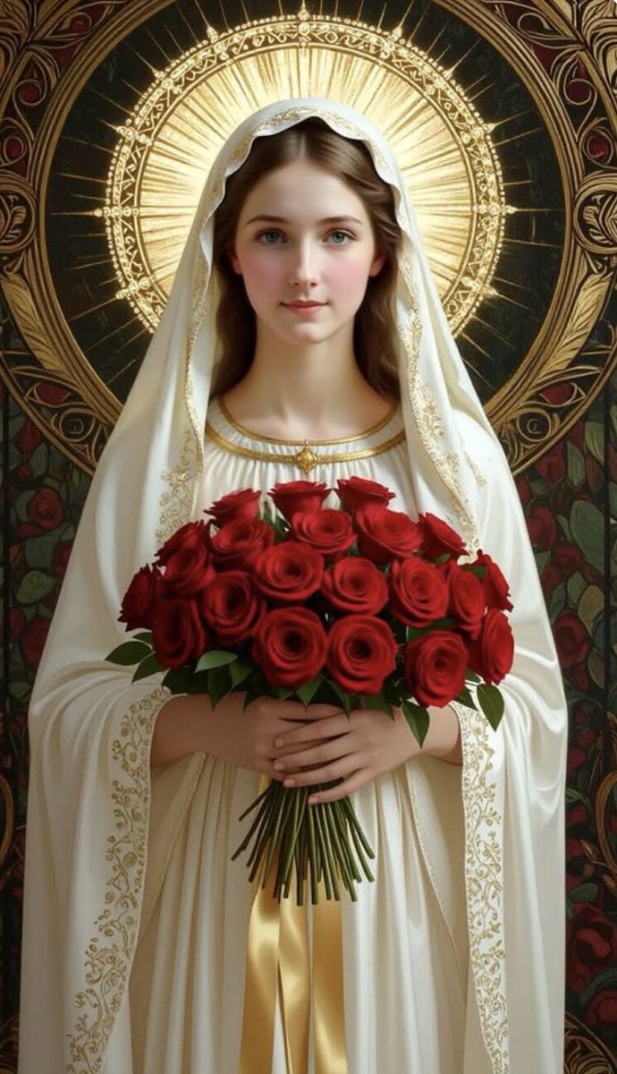 ¡Señor, ayúdame a esparcir Tú fragancia!  •*•*•🌸🌸•*•*•

            ¡OH, VIRGEN MARÍA,
•••••✨🌹✨🌹✨🌹✨••••••••••••

Rosa Mística de los cielos!
Con mis manos temblorosas y mi corazón
lleno de amor,
te ofrezco este ramillete de rosas, hecho de