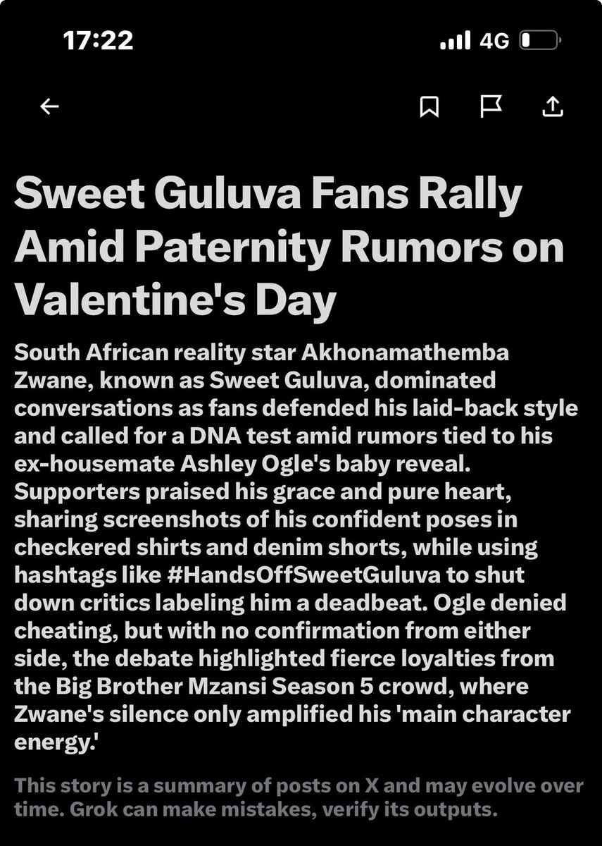 The power of his silence 🤭🤏🔥. “It amplified main character energy 🔥”. Elon is definitely a Sweet G

MAIN MAN SWEET GULUVA 
SWEET GULUVA HAS GRACE
#HandsOffSweetGuluva
#AkhonamathembaZwaneIsLoved