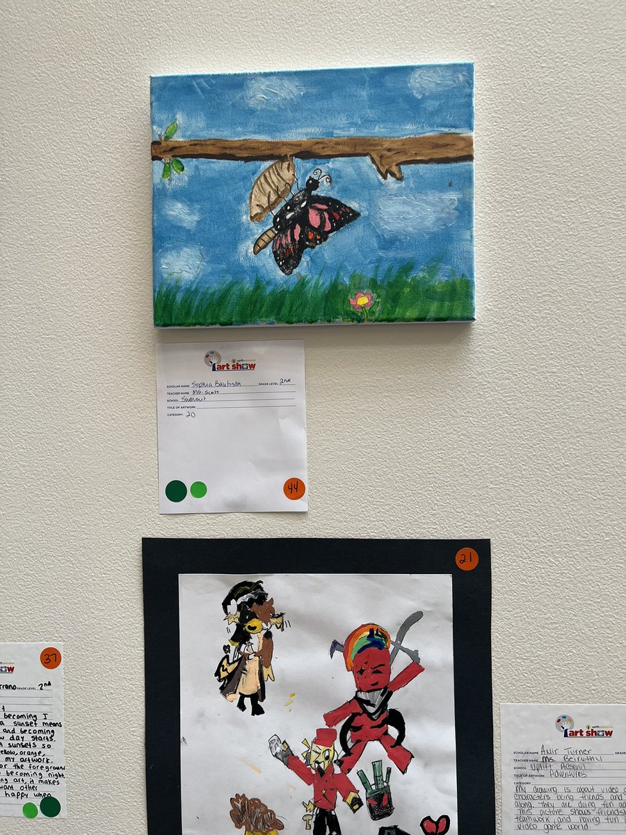 Arkearth2's tweet photo. A children’s art exhibition on the theme of “becoming” at Dallas’ NorthPark Center Mall https://t.co/4Sgbnc6kVz