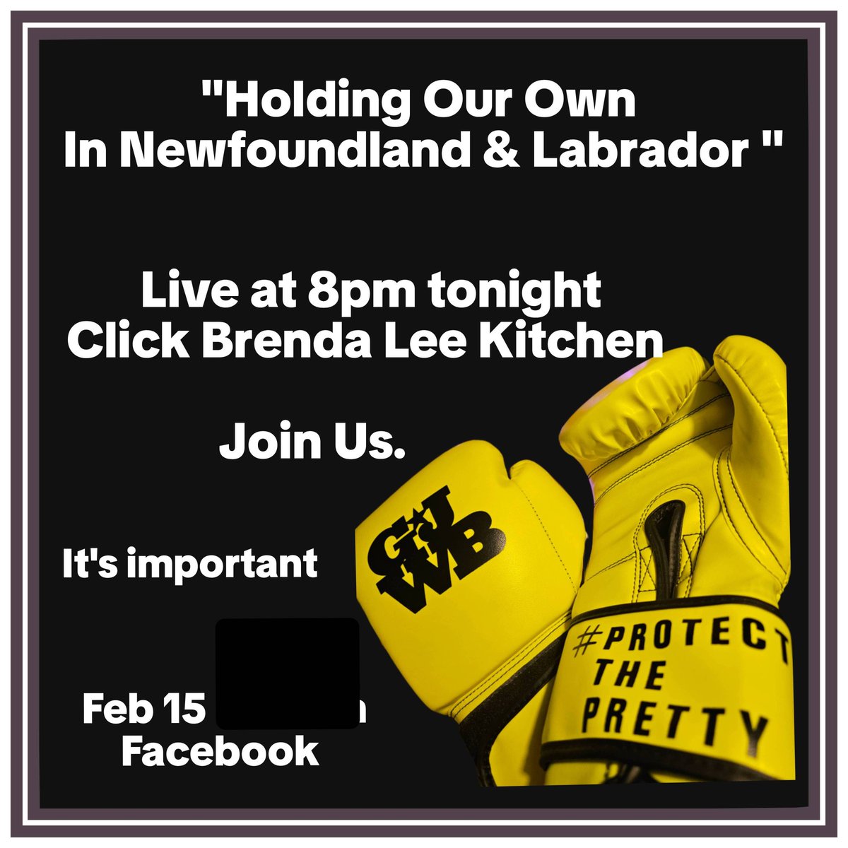 PROTECTNL_REAL's tweet photo. If you see what's happening in our province then I ask you to please join our live tonight on Facebook at 8pm Sunday, Feb 15.

What's happening in Newfoundland &amp; Labrador is serious but we can hold our own. Join us and I will share how we can protect each other

#protectnl https://t.co/LMcy0X4MKJ