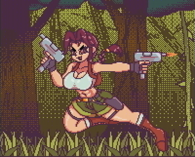 Trying to catch my pixiv here.
Lara with her jungle outfit.
#pixelart | #ドット絵 | #laracroft