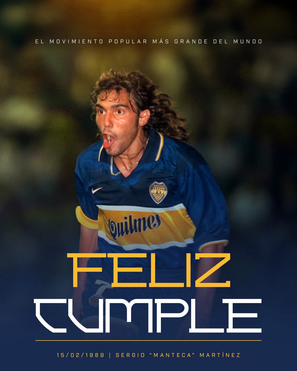 ¡Feliz cumpleaños, Manteca! 🎂💙💛💙