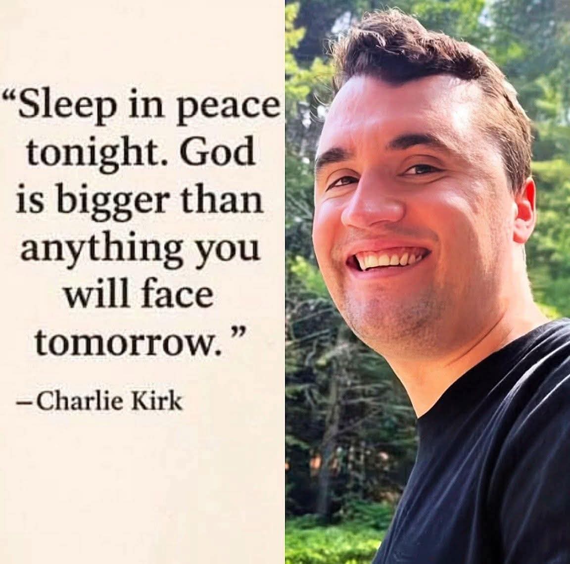 I miss <a href="/charliekirk11/">Charlie Kirk</a> 🕊️🙏🦢♥️