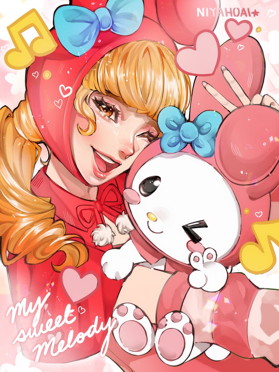 cybers0phy's tweet image. RT @niyahoai: my melodva ~!!!
🌈✌️🐰✌️💗

#dva #mymelody #sanrio #overwatch