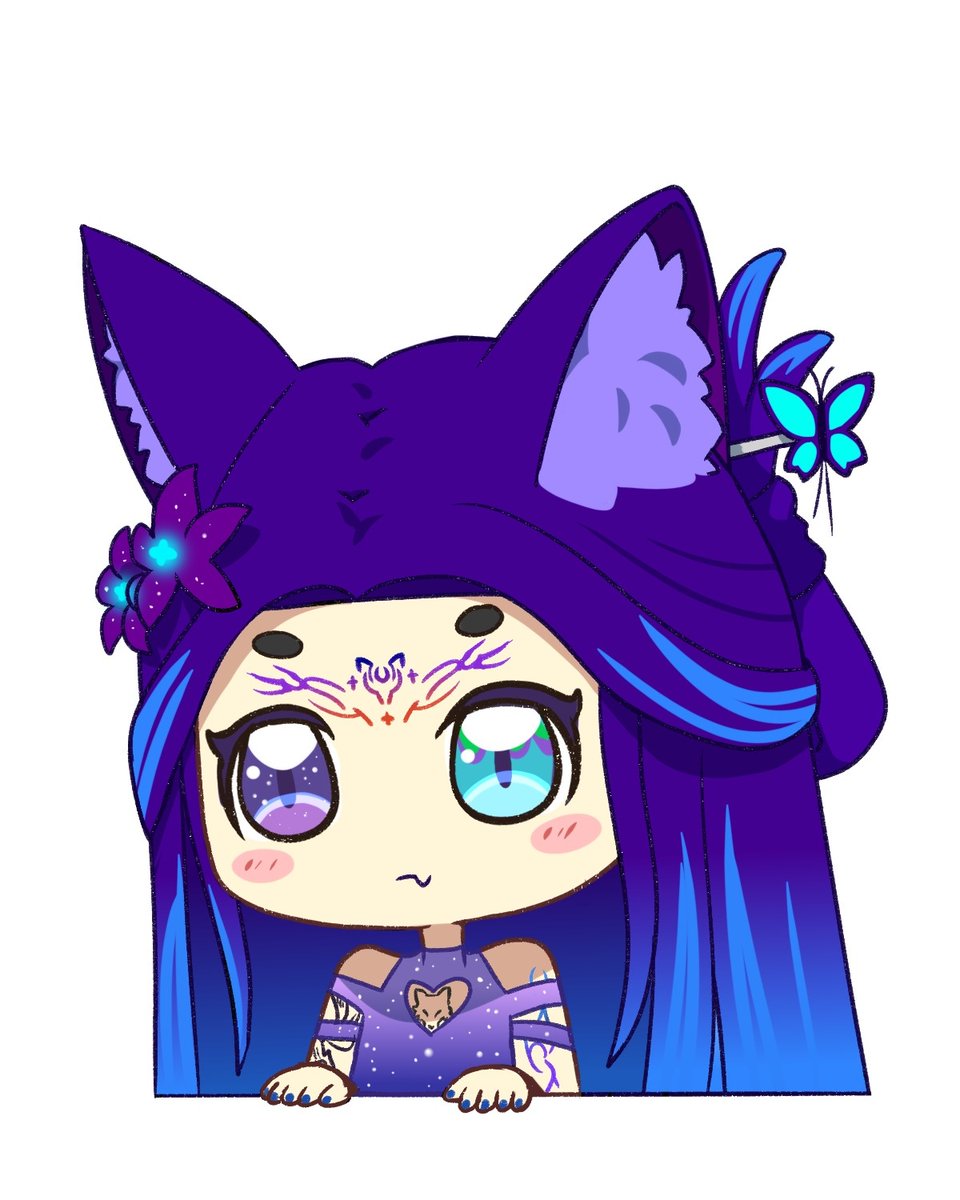 For as low as $10! You can have a YCH half body chibi like this! 😊 
Dm or reach me via #vgen