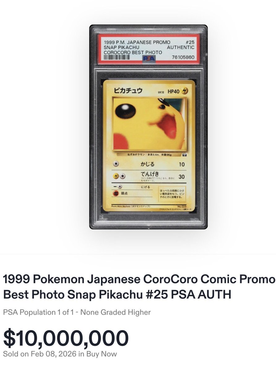 Pikachu Card tweet media