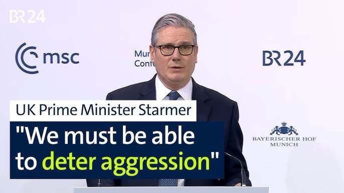 🚨🇬🇧 BREAKING: UK PM Keir Starmer at Munich Security Conference: Europe must build "hard power" — the currency of the age — and be ready to fight to deter aggression. 

Announces deployment of Carrier Strike Group led by HMS Prince of Wales to the North Atlantic &amp; High North this