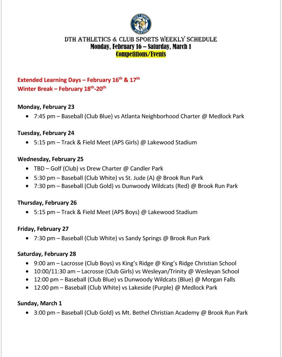 D.T. Howard Activities tweet media