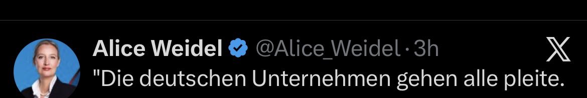 Die Drittgrößte Volkswirtschaft der Welt ist immernoch Deutschland. Und die #noafd so: