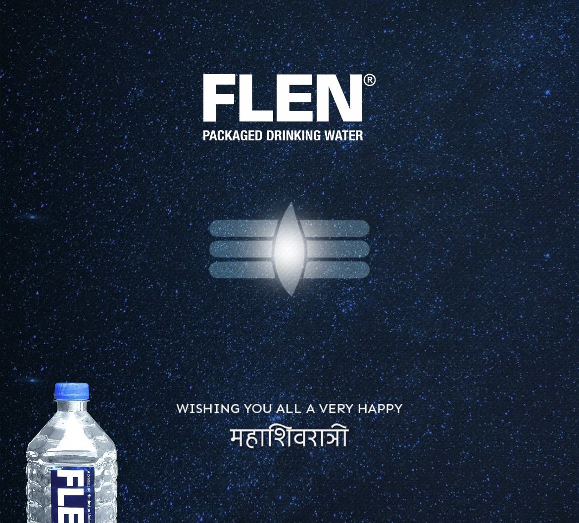 FLENINDIA's tweet photo. As chants of Om Namah Shivaya fill the air, keep yourself pure and hydrated with Flen Water. 

#flenwater #flen #hindustanunited #beverage #viralshivratri https://t.co/IDfYORnxLg