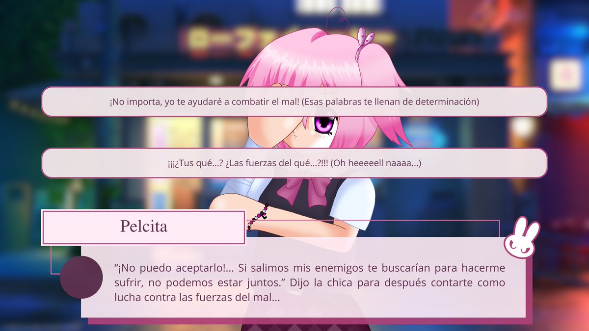 ¡Tendrás que tener la percepción de la realidad alterada! 🩷✨

Parece que tras tu invitación a una cita para este #SanValentin con Pelcita te reveló... Que ella es la elegida y lucha contra las fuerzas del mal (? 🩷🩷🩷

¿¿Te unirás a ella o ammm aplastarás sus sueños?? ÒwÓ