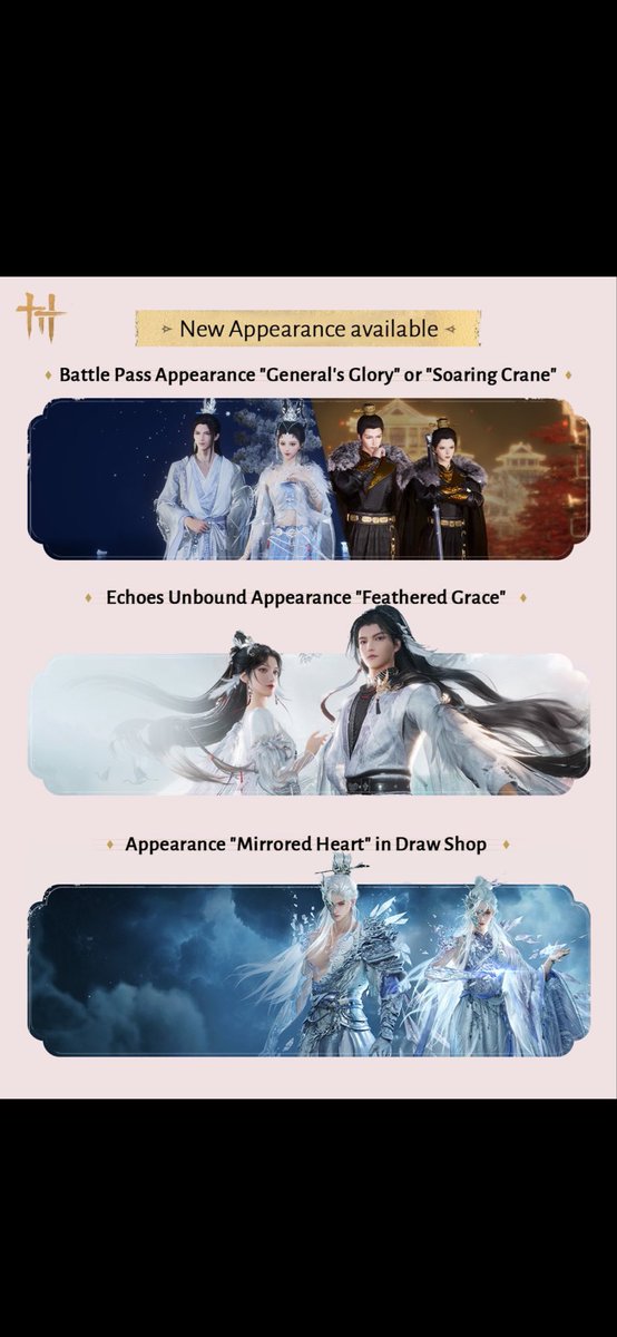 ActCold's tweet photo. @Jopantekz @WhereWindsMeet_ The bottom one is the gacha skin releasing on 20 feb. https://t.co/CVayeS5VYr