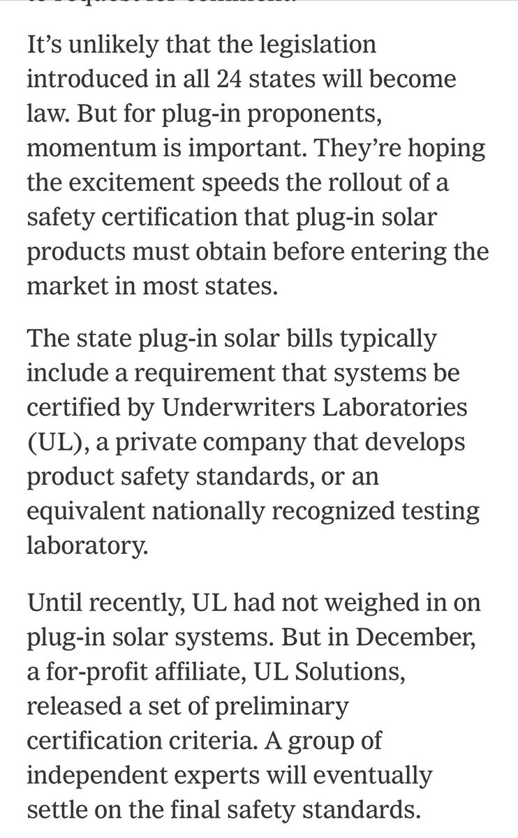 balkonsolar's tweet image. The NYT reports that lawmakers in 24 US states are considering legislation that would legalize #pluginpv!

🎁 nytimes.com/2026/02/11/cli…